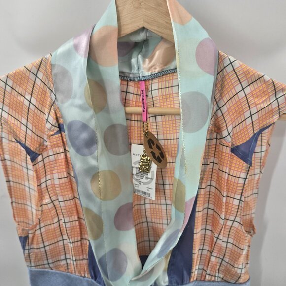 Superluckycat × Metropark Multipatterned Upcycled Patchwork Vest Size Medium - Picture 4 of 16